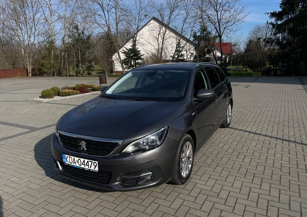 Peugeot 308 cena 41900 przebieg: 130000, rok produkcji 2018 z Grybów małe 232